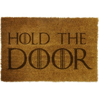 Wycieraczka z napisem "HOLD THE DOOR"