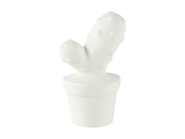 Figurka KJ Collection 5.5x10 cm kaktus biały C
