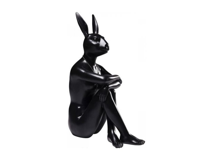 Figurka dekoracyjna Gangster Rabbit 26x39 cm czarna