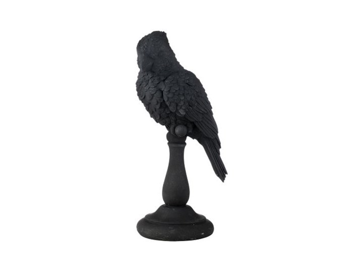 Figurka dekoracyjna Serafina Cockatoo 17x20 cm czarna