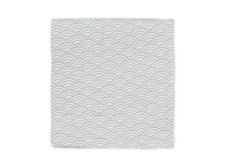Kocyk muślinowy Printed 70x70 cm szary