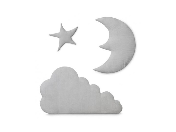Dekoracja ścienna Moon Cloud Star jasnoszara