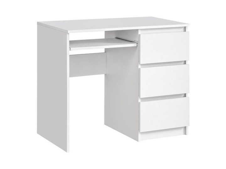 Biurko Heini Biały Mat Szerokość 95 cm Szerokość 90 cm Głębokość 50 cm Głębokość 51 cm Stal Biurko komputerowe Kategoria Biurka Drewno Styl Nowoczesny