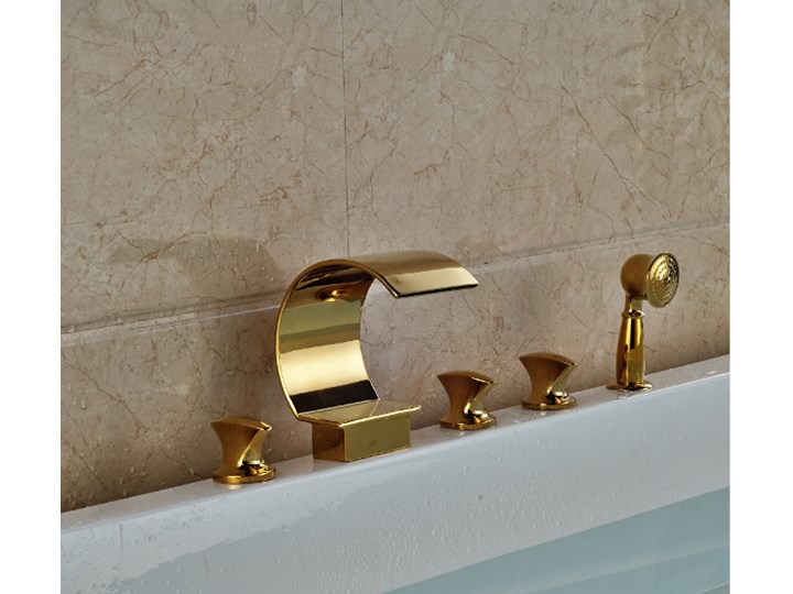 BATERIA ŁAZIENKOWA ,WANNOWA Z PRYSZNICEM ,GOLDEN