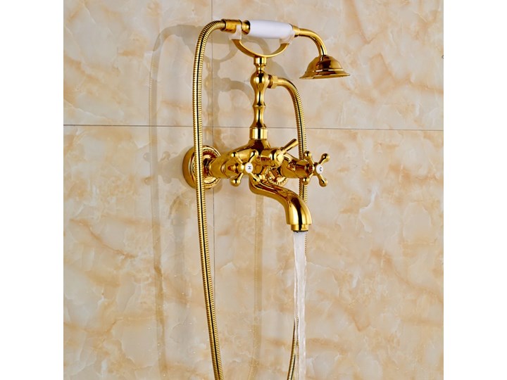 BATERIA ŁAZIENKOWA Z PRYSZNICEM GOLDEN RETRO