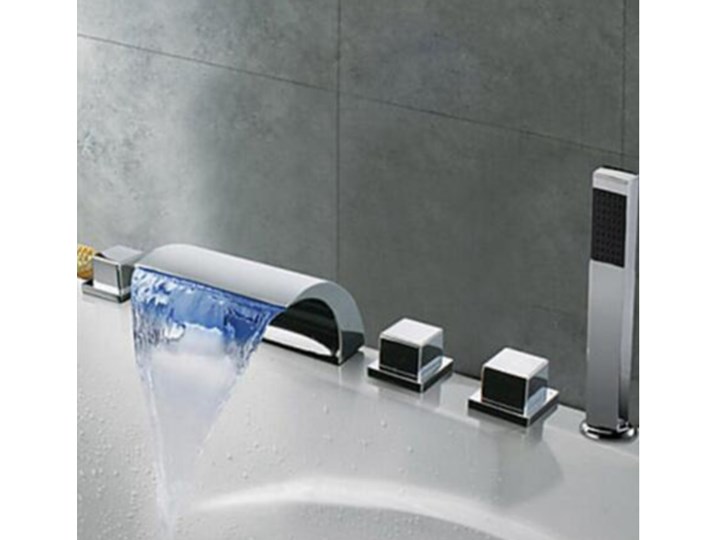 BATERIA ŁAZIENKOWA ,WANNOWA ,CHROME, LED