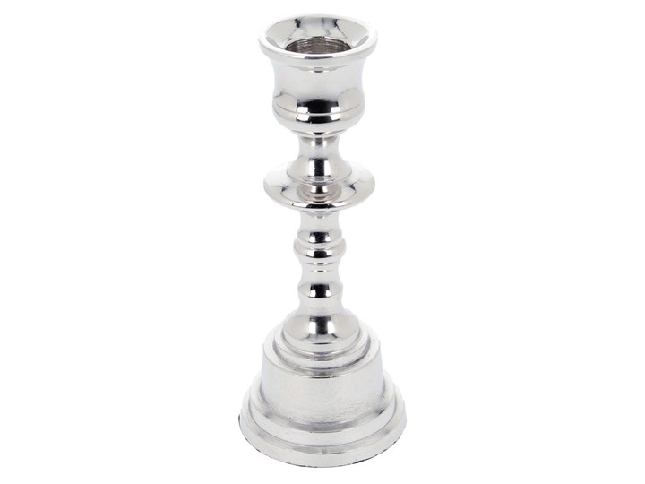 Świecznik Julia II wys. 16cm silver, 6 × 6 × 16 cm Aluminium Metal Kolor Srebrny