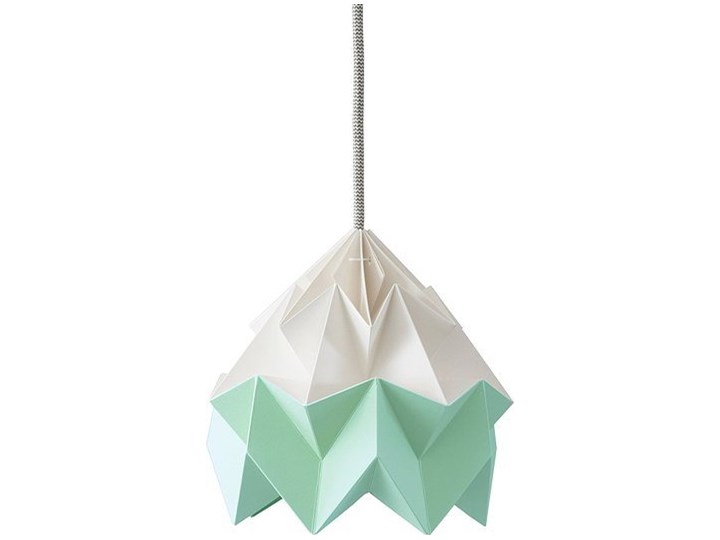 Lampa Moth dwukolorowa biało-miętowa