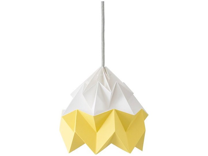 Lampa Moth dwukolorowa biało-żółta