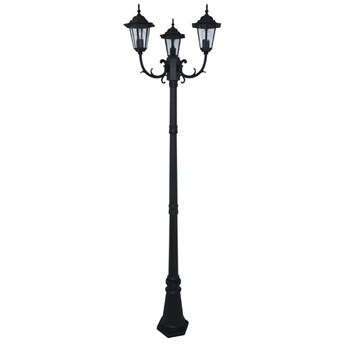 Wysoka zewnętrzna lampa stojąca K-7009A2/3 czarna z serii STANDARD