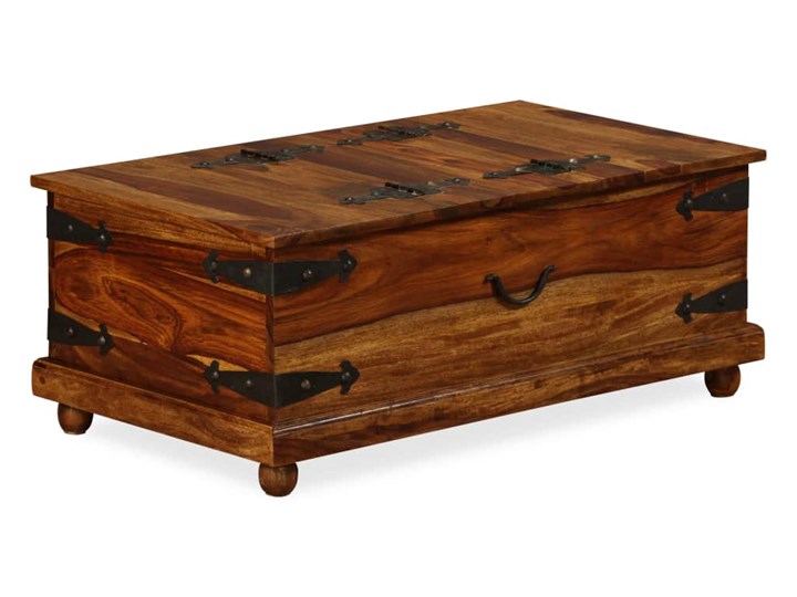 vidaXL Kufer z drewna sheesham, 90 x 50 x 35 cm