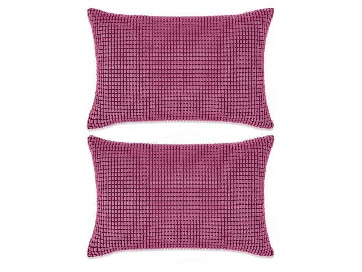 vidaXL Zestaw 2 poduszek z weluru w kolorze różowym, 40 x 60 cm