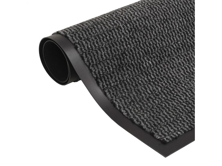 vidaXL Prostokątna wycieraczka przed drzwi, 80 x 120 cm, antracytowa Tworzywo sztuczne Kolor Szary