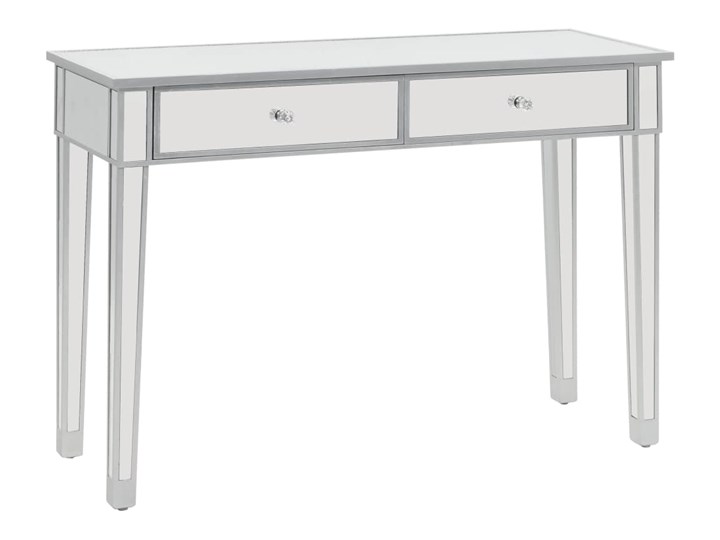vidaXL Lustrzany stolik typu konsola, MDF i szkło, 106,5x38x76,5 cm
