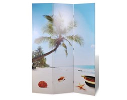 vidaXL Składany parawan, 120x170 cm, motyw plaży