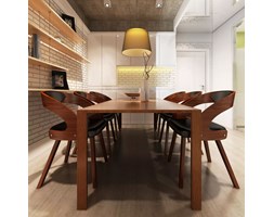 vidaXL Krzesła stołowe, 6 szt., brązowe, sztuczna skóra