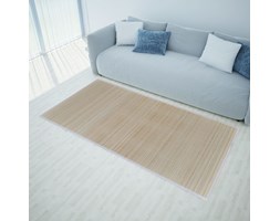 vidaXL Naturalny, prostokątny dywan bambusowy, 200 x 300 cm Dywaniki Poliester 200x300 cm Poliester Syntetyk Dywany Syntetyk Styl nowoczesny