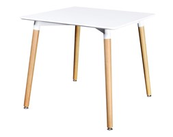 vidaXL Kwadratowy stół z płyty MDF, biały