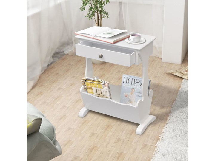 vidaXL Stolik na gazety Melrose, biały