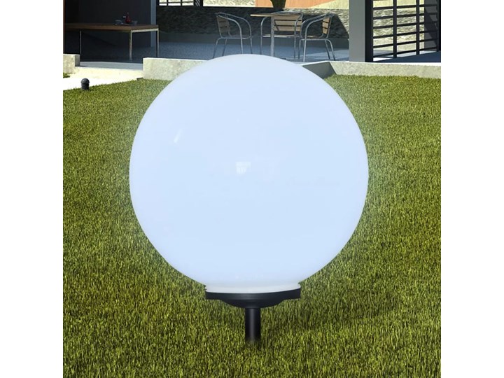 vidaXL Zewnętrzna lampa solarna LED, kula, 50 cm, 1 szt., z bolcem Lampa LED Kategoria Lampy ogrodowe