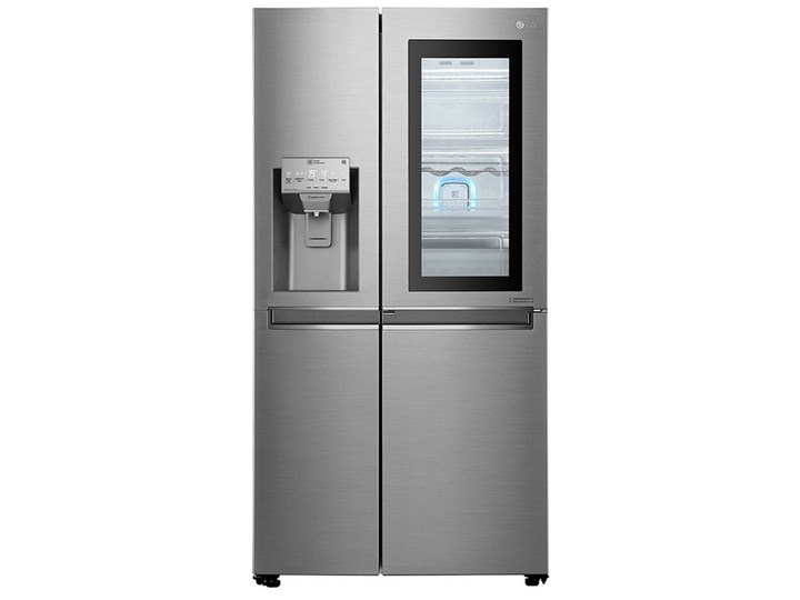 Lodówka LG GSI960PZAZ Side by Side No frost 179cm Srebrna Podajnik wody Kostkarka Wysokość 179 cm Szerokość 91,2 cm Dwudrzwiowe Kategoria Lodówki