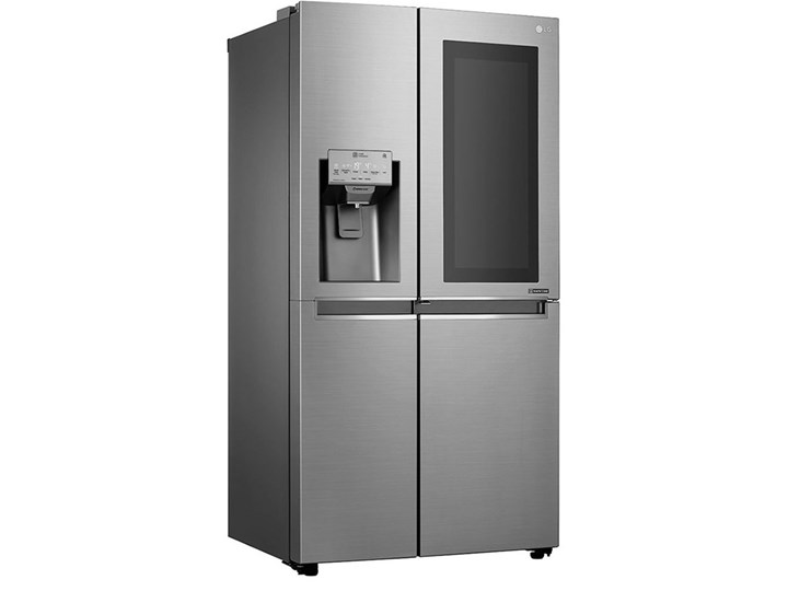 Lodówka LG GSI960PZAZ Side by Side No frost 179cm Srebrna Podajnik wody Kostkarka Szerokość 91,2 cm Dwudrzwiowe Wysokość 179 cm Kolor Srebrny