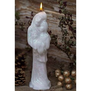 Drobo Candles świąteczna dekoracyjna świeca Święta Rodzina 250/80 mm - Biały