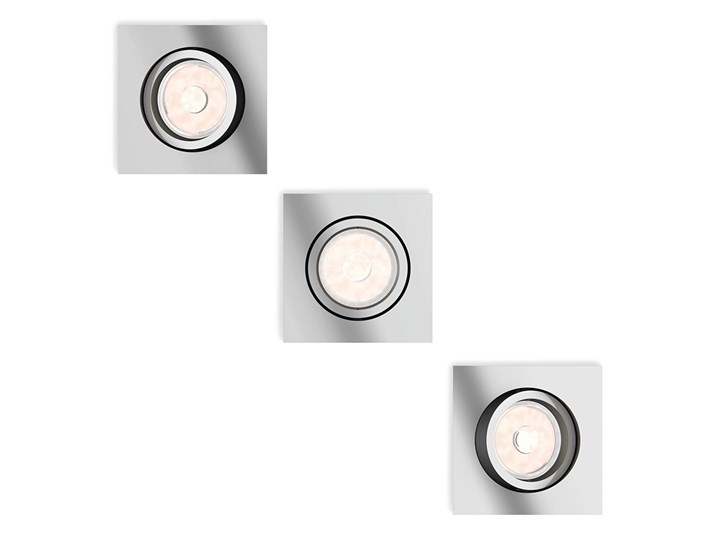 Philips 50403/11/PN - SET 3x Oprawa wpuszczana MYLIVING DONEGAL 3xGU10/5,5W/230V