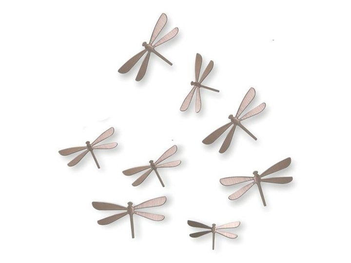 Dekoracja ścienna Wallflutter srebrna Kolor Srebrny Kategoria Dekor ścienny