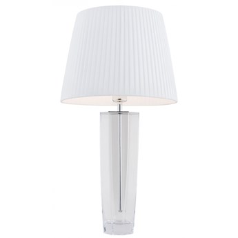 CALIGARI lampka stojąca 1 x 15W E27 elegancka biała abażurowa szklana dekoracyjna ARGON 3914