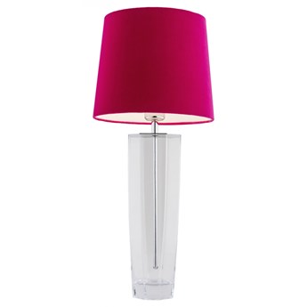 CALIGARI lampka stojąca 1 x 15W E27 elegancka różowa abażurowa szklana dekoracyjna ARGON 3912