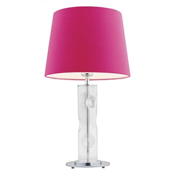 NANCY lampka stojąca 1 x 15W E27 elegancka abażurowa różowa szklana dekoracyjna ARGON 3932