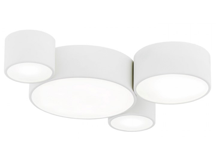 VICHY oprawa natynkowa 1 x 46W LED plafon stal lakierowana okrągła biała sufitowa ścienny z szybą ARGON 1665