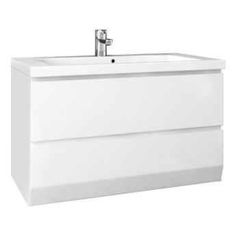 Szafka łazienkowa z umywalką 85 Oristo Brylant OR36-SD2S-85-1 biała