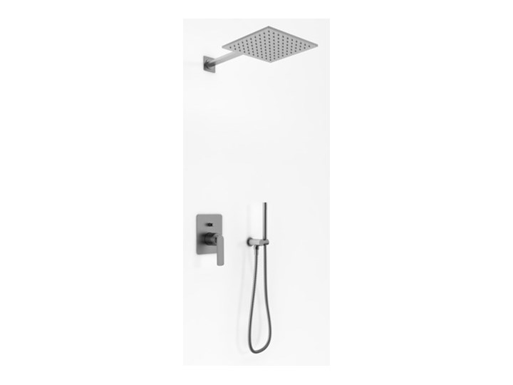 Zestaw prysznicowy podtynkowy Kohlman Experience Gray QW210EGQ25 Wyposażenie Z deszczownicą