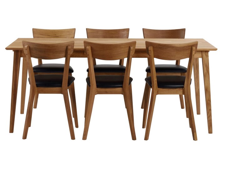 Naturalny stół z drewna dębowego Rowico Mimi, 180 x 90 cm Kolor Brązowy Drewno Długość 180 cm  Pomieszczenie Stoły do jadalni