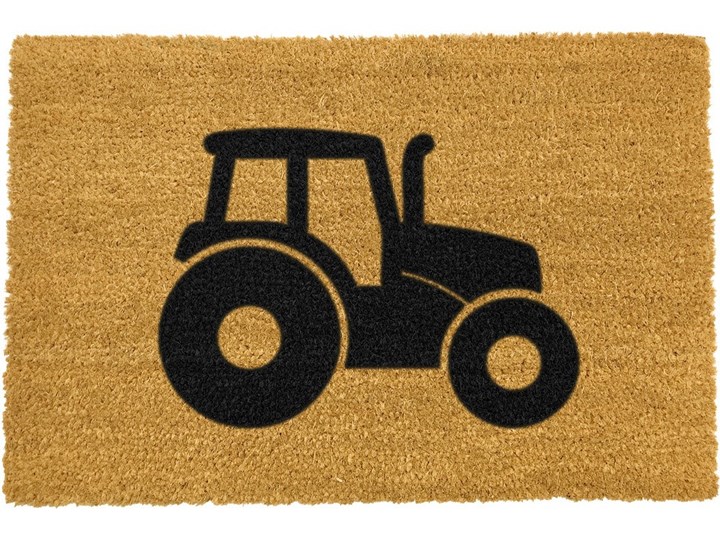 Wycieraczka z naturalnego kokosowego włókna Artsy Doormats Tractor, 40x60 cm Włókno kokosowe Kategoria Wycieraczki