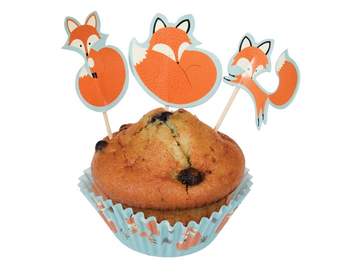 Zestaw do pieczenia i dekoracji babeczek Rex London Rusty The Fox Zestawy do dekoracji Kolor Brązowy