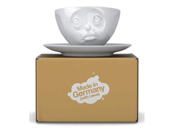 Biała porcelanowa nadąsana filiżanka Oh please 58products, 200 ml