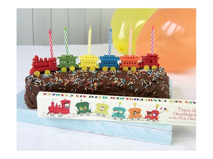 Zestaw 6 podstawek na świeczki urodzinowe Rex LondonTrain Kategoria Dekoracja wypieków