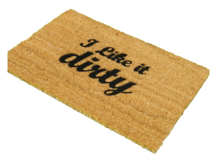 Wycieraczka z naturalnego kokosowego włókna Artsy Doormats I Like It Dirty, 40x60 cm Włókno kokosowe Kategoria Wycieraczki