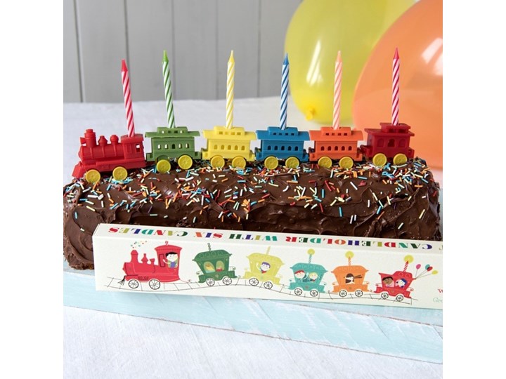 Zestaw 6 podstawek na świeczki urodzinowe Rex LondonTrain Kategoria Dekoracja wypieków Kolor Wielokolorowy