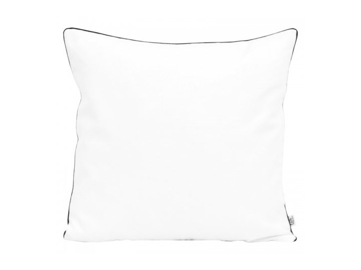 Poszewka dekoracyjna - Biała z kolorowymi wypustkami 45x45 cm Kwadratowe Bawełna 40x40 cm 50x50 cm Kolor Biały