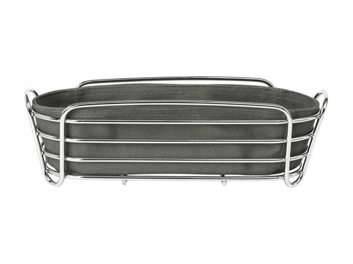 Kosz na pieczywo oval, agave green Blomus Koszyk na pieczywo Tkanina Kategoria Chlebaki Metal Kolor Srebrny