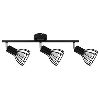 Lampa listwa czarna z drutu 3pkt MEGAN 75cm