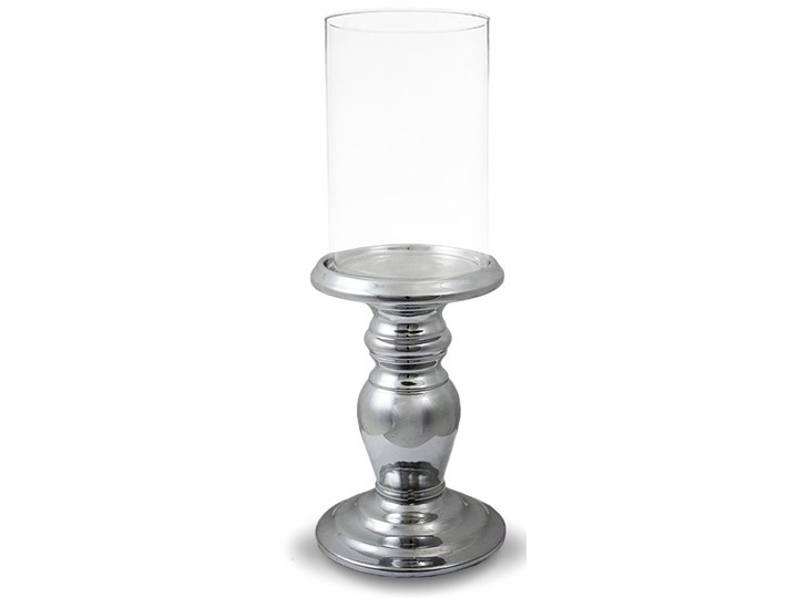 Świecznik elegancki Lumen 34 cm Podgrzewacz Kolor Szary Kategoria Świeczniki i świece
