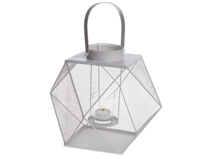 Lampion Rolf 22,5 cm Kolor Szary Metal Kategoria Lampiony
