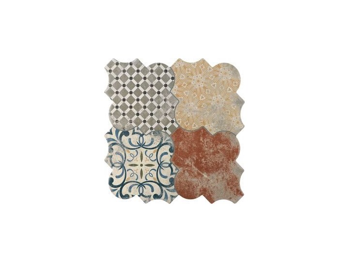 RIGA PATCHWORK 45x45 Płytki tarasowe Nieregularny Płytka dekoracyjna Mozaika Płytki podłogowe Płytki ścienne Kolor Szary