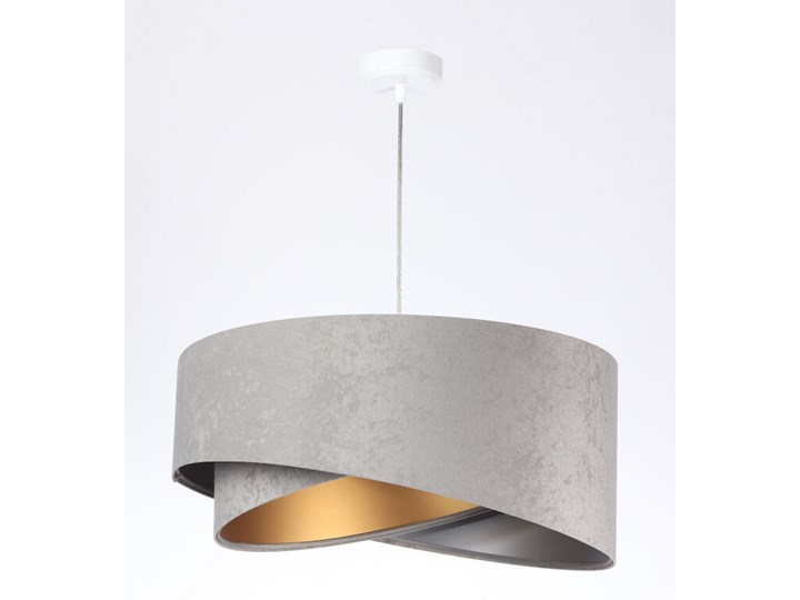 Lampa wisząca Awena Szara Mix apla Lampa z abażurem Tkanina Styl Nowoczesny