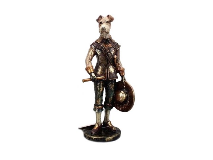 Figurka dekoracyjna Musketeer Dog 7x21 cm